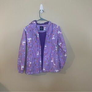 Kids Purple Unicorn Raincoat